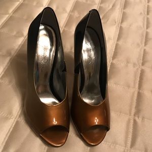 Jessica Simpson Ombre Peep Toe Pumps